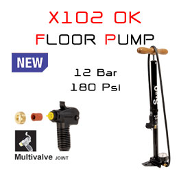 X102 OK Professional High Pressure Floor Pump