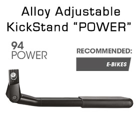 POWER Adjustable Alloy Central Kickstand For E-Bikes