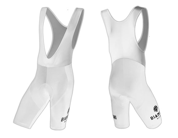 Bianchi-Milano Legend White Bib Shorts 2022