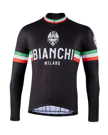 Black Polkadot Leggenda1 Long Sleeve Jersey