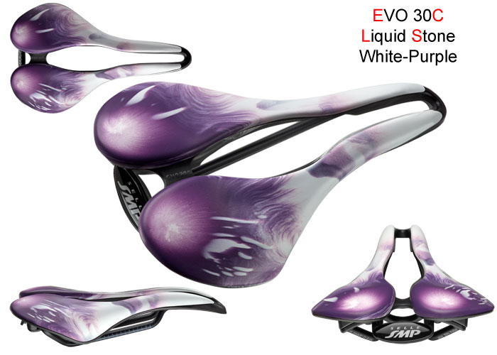 EVO 30C  White-Purple SMP Pro Saddle