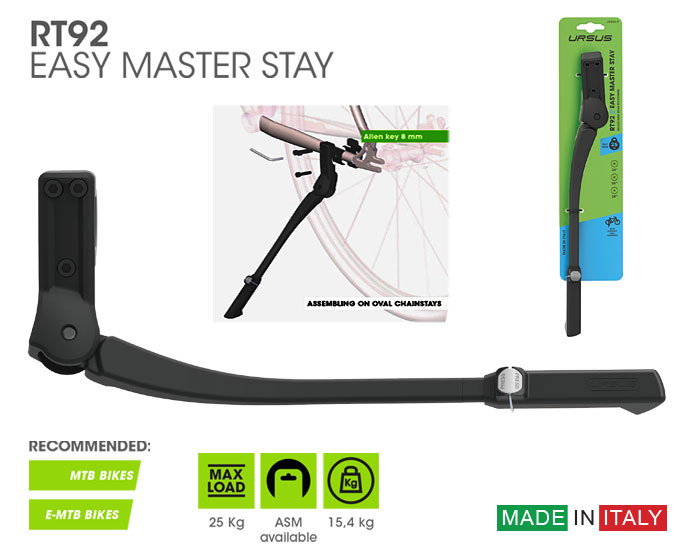 Art. RT92 - Adjustable Rear Easy Master Stay Kickstand